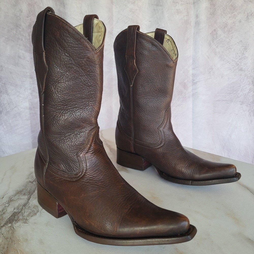 Santo Tomas Mision Botas Size 6 Women's Western Cowboy Boots Dark Brown